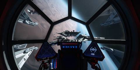 TIE Fighter gameplay in Star Wars Squadrons