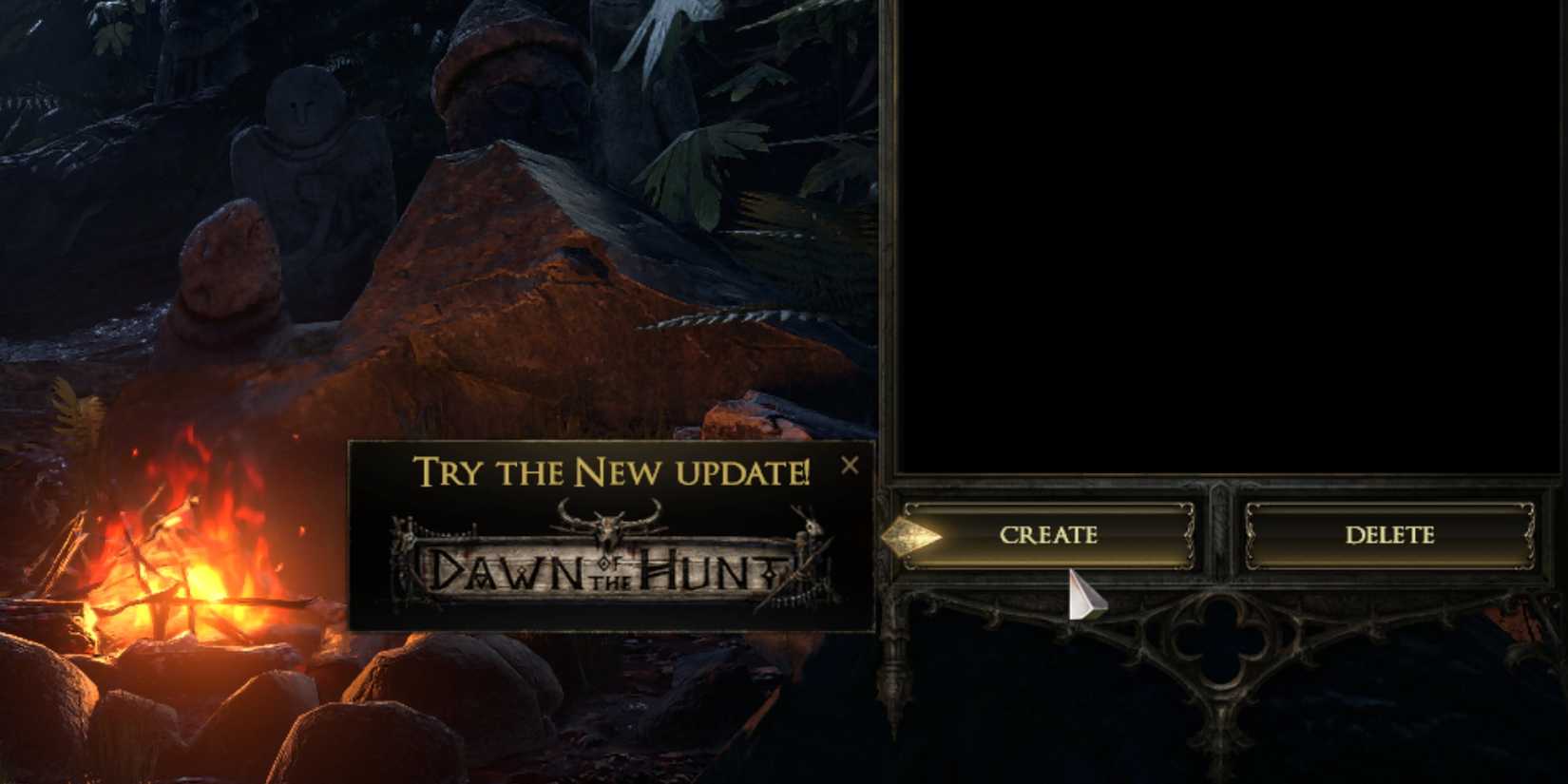 starting a new character for dawn of the hunt in path of exile 2