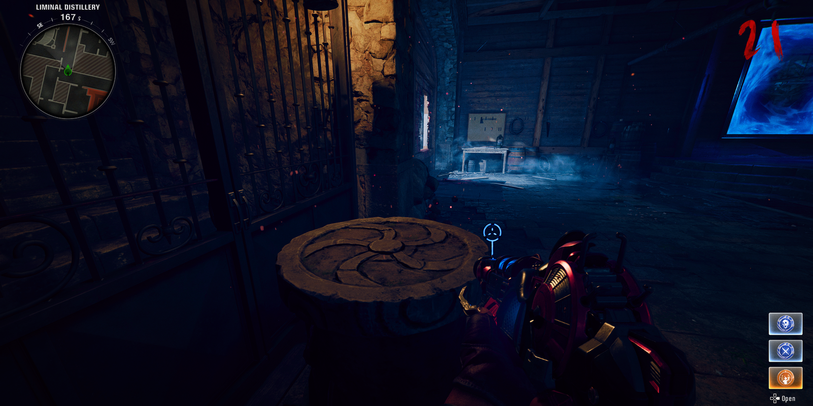 stone tablet in the distillery