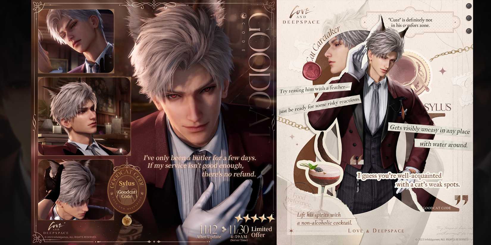 sylus multi banner yes cat caretaker in love and deepspace