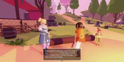 Talking to an NPC in AER Memories of Old