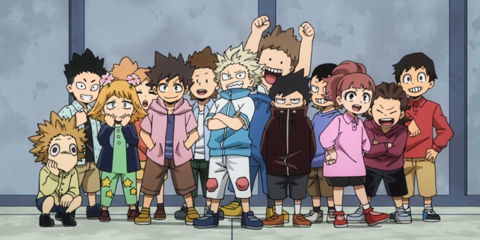 Tamashiro with his class - My Hero Academia