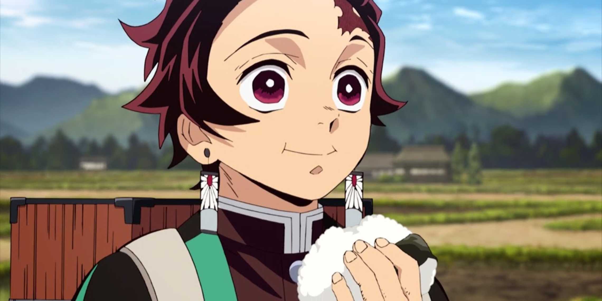 tanjiro demon slayer rice ball