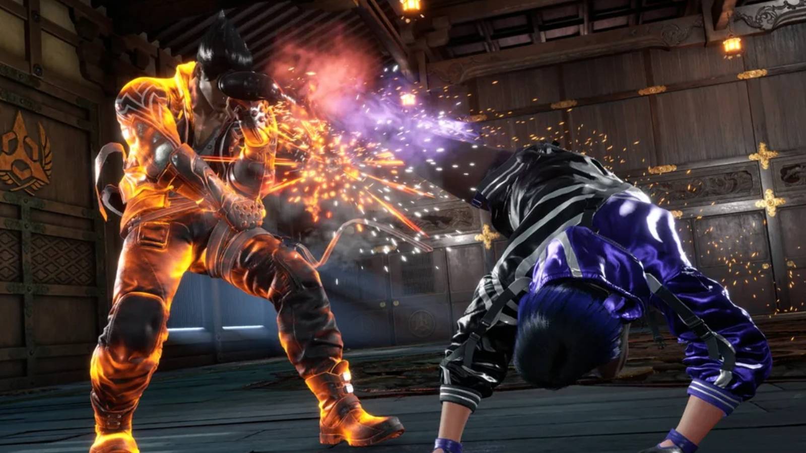 Reina from Tekken 8 fight scene