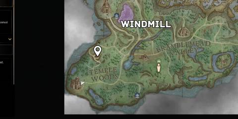 temple woods windmill location in runescape dragonwilds