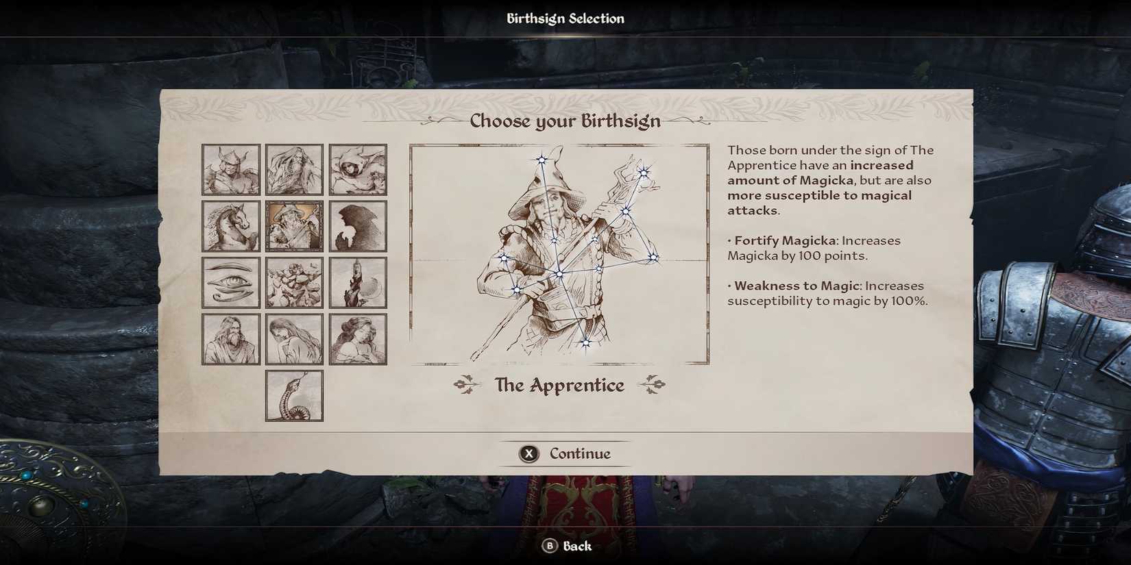 The Apprentice Birthsign in The Elder Scrolls 4 Oblivion Remastered