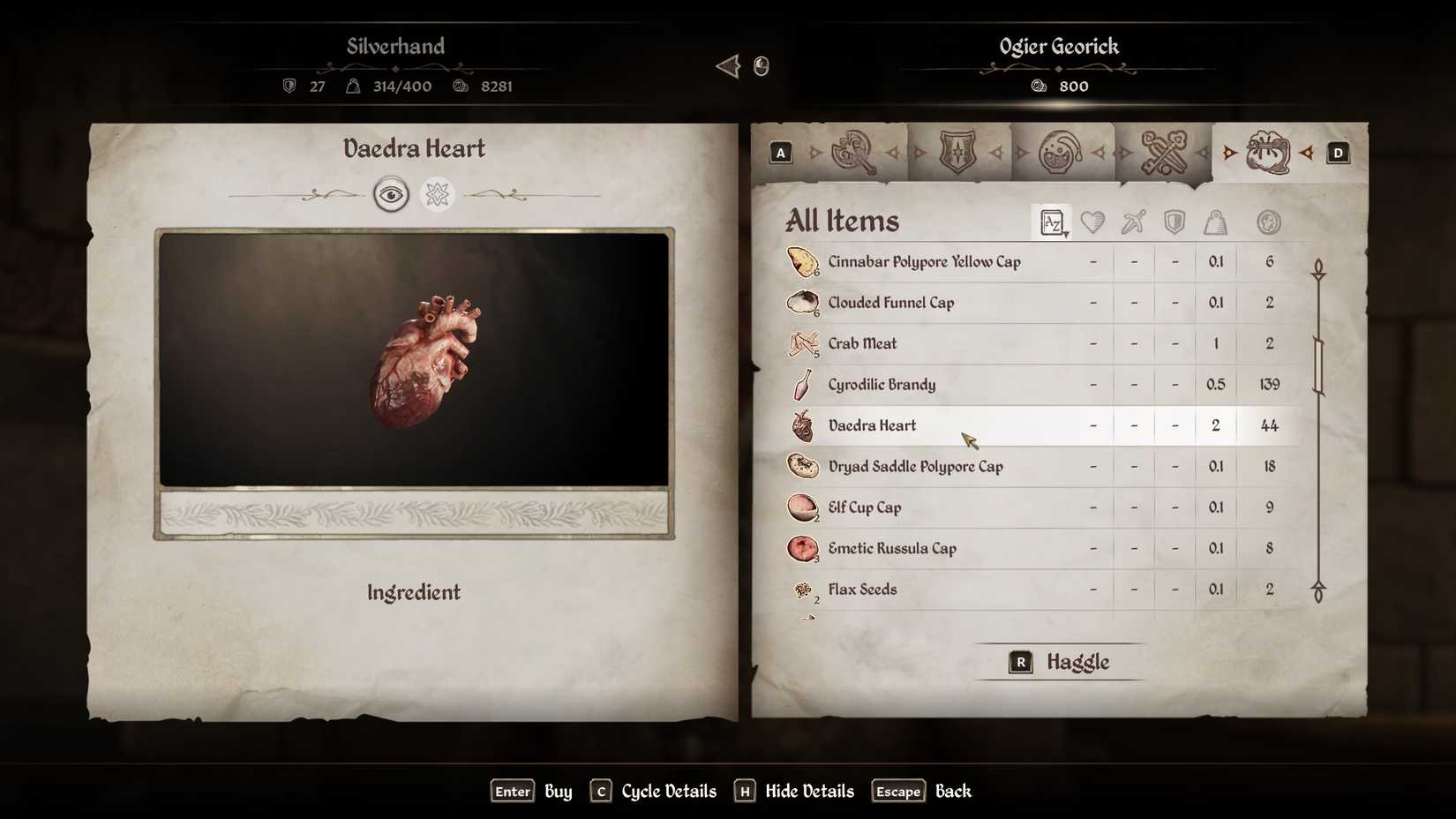 the daedra heart