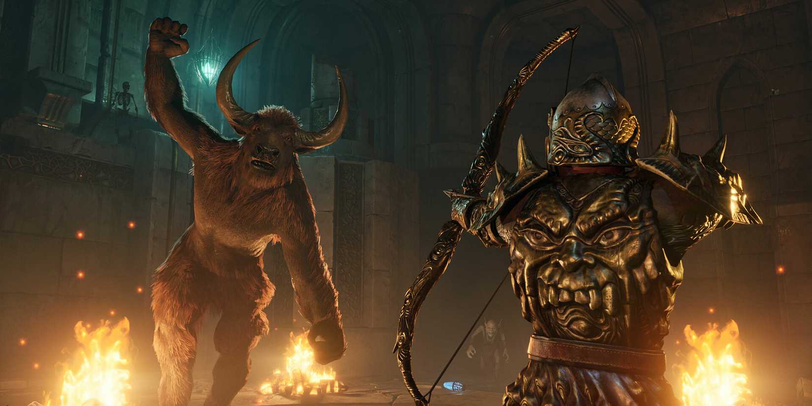 The Elder Scrolls 4 Oblivion Remastered character fighting with bow