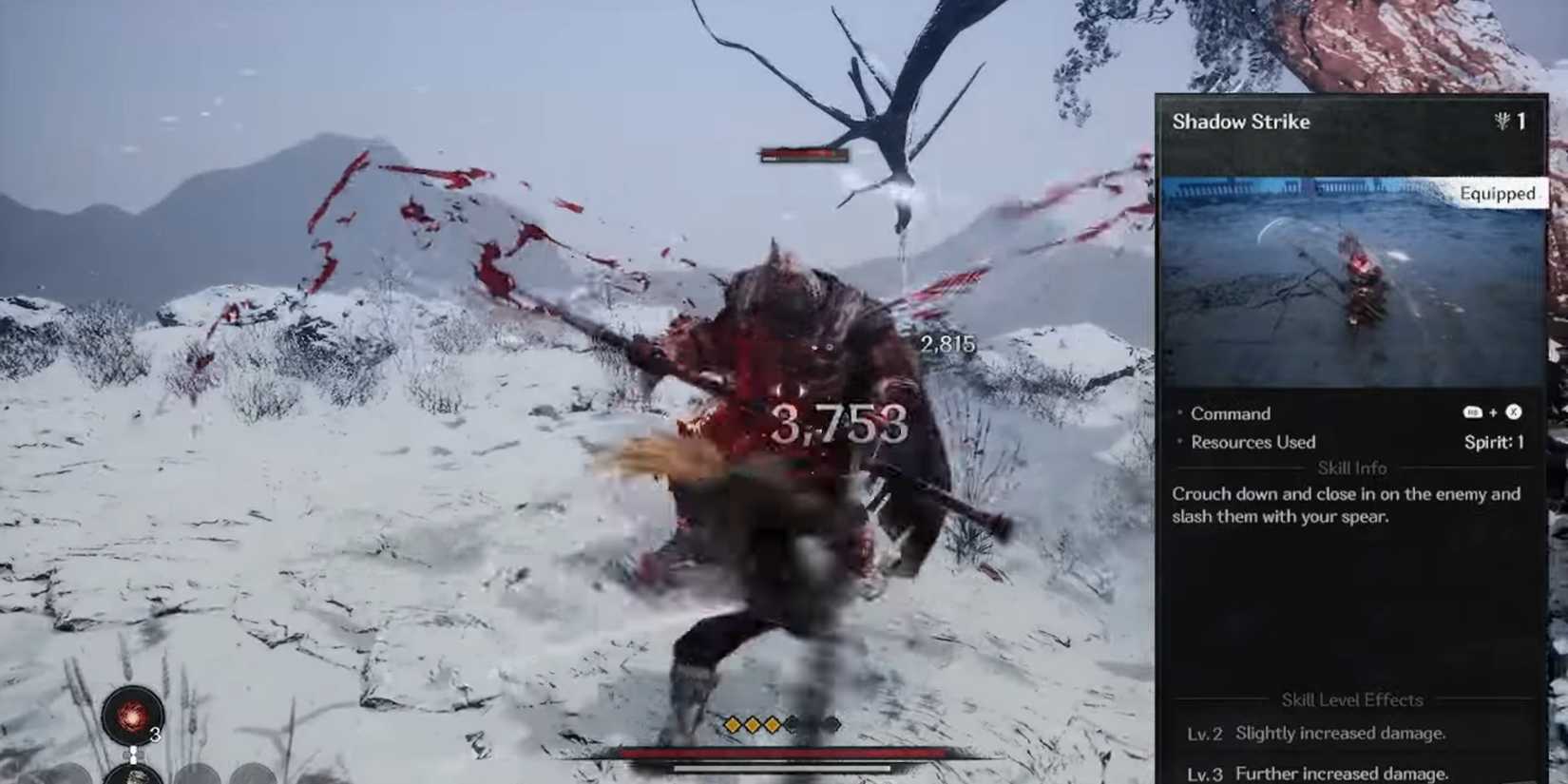 The First Berserker Khazan spear shadow strike