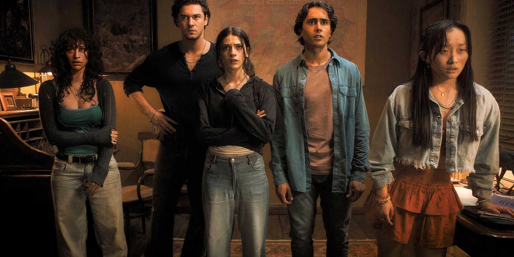 The five survivors in Until Dawn (Movie)