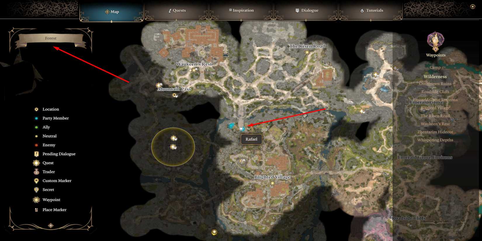 The Forest Map for Easter Egg Camp Song