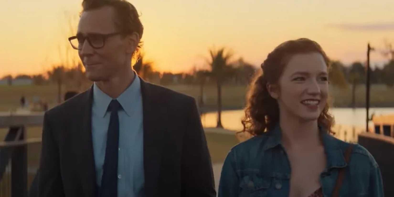 Tom Hiddleston and Annalise Basso in The Life of Chuck