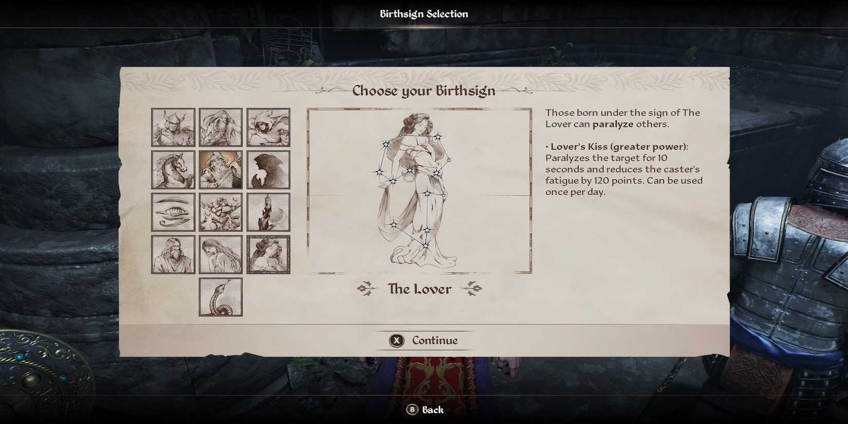 The Lover Birthsign in The Elder Scrolls 4 Oblivion Remastered