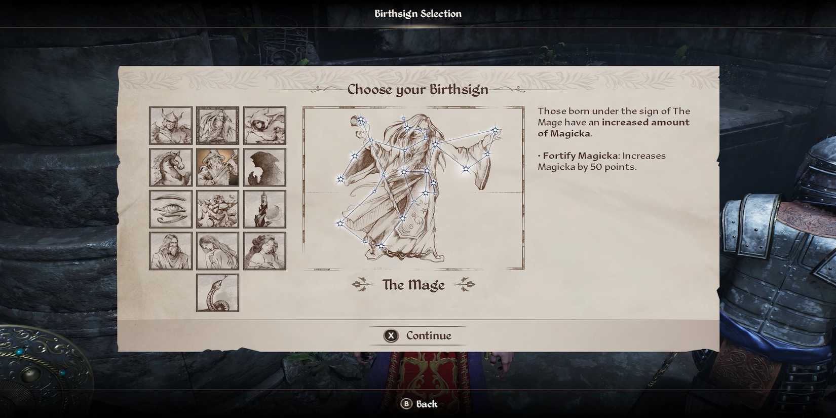The Mage Birthsign in The Elder Scrolls 4 Oblivion Remastered