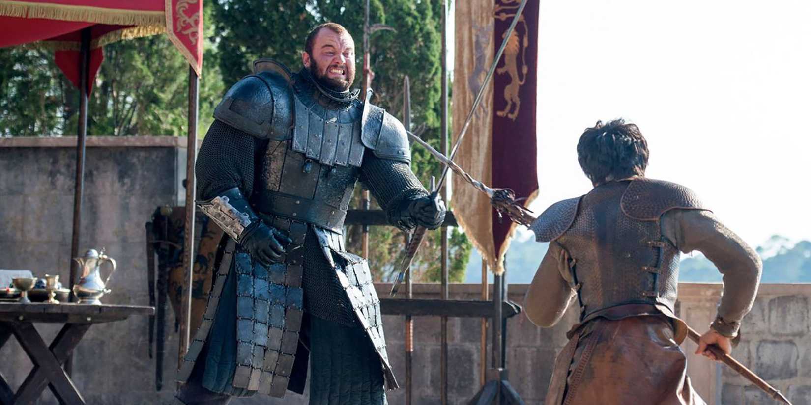 The Mountain and Oberyn Martell in Game of Thrones