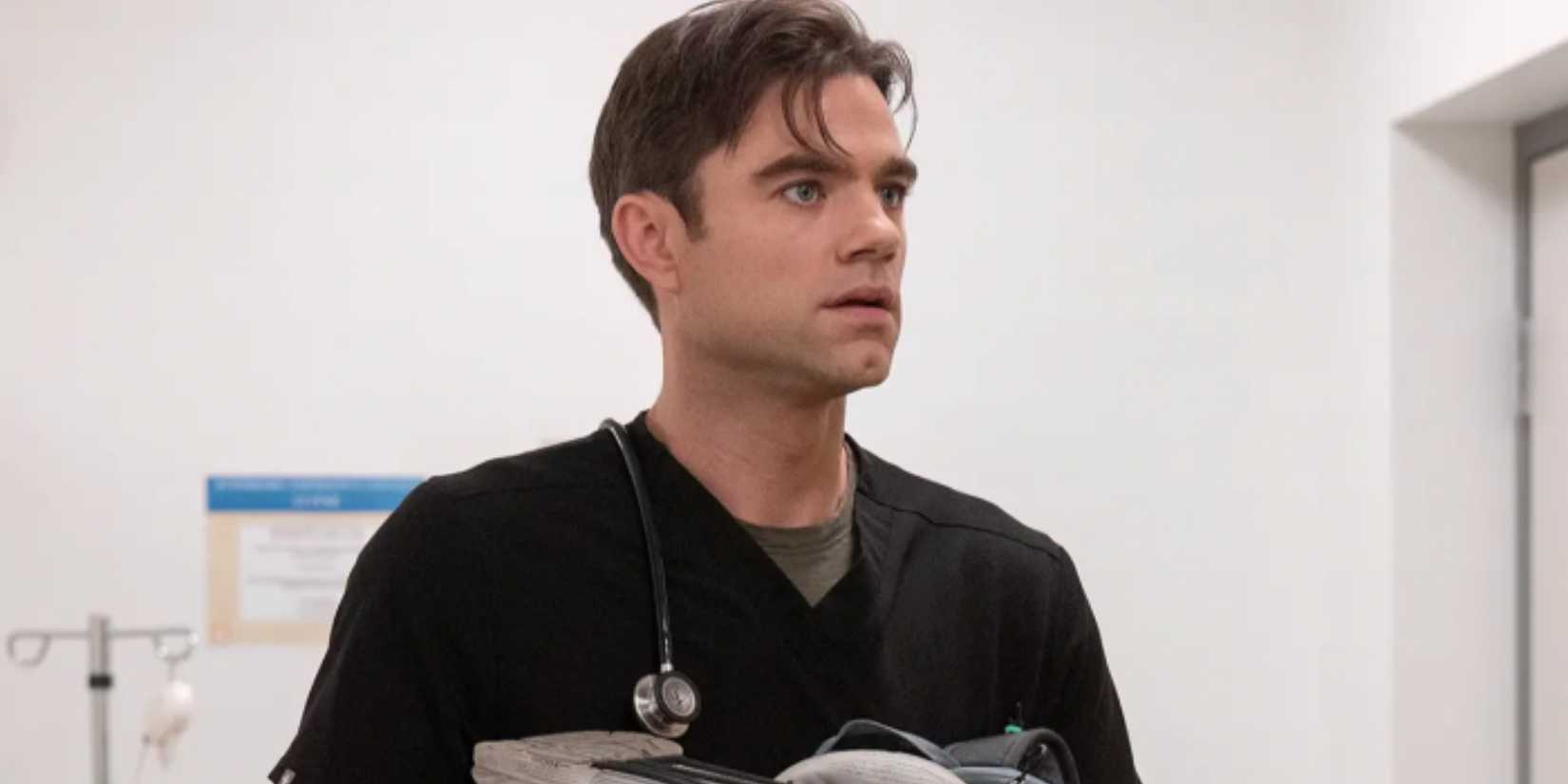 Dr. Frank Langdon (Patrick Ball) on The Pitt