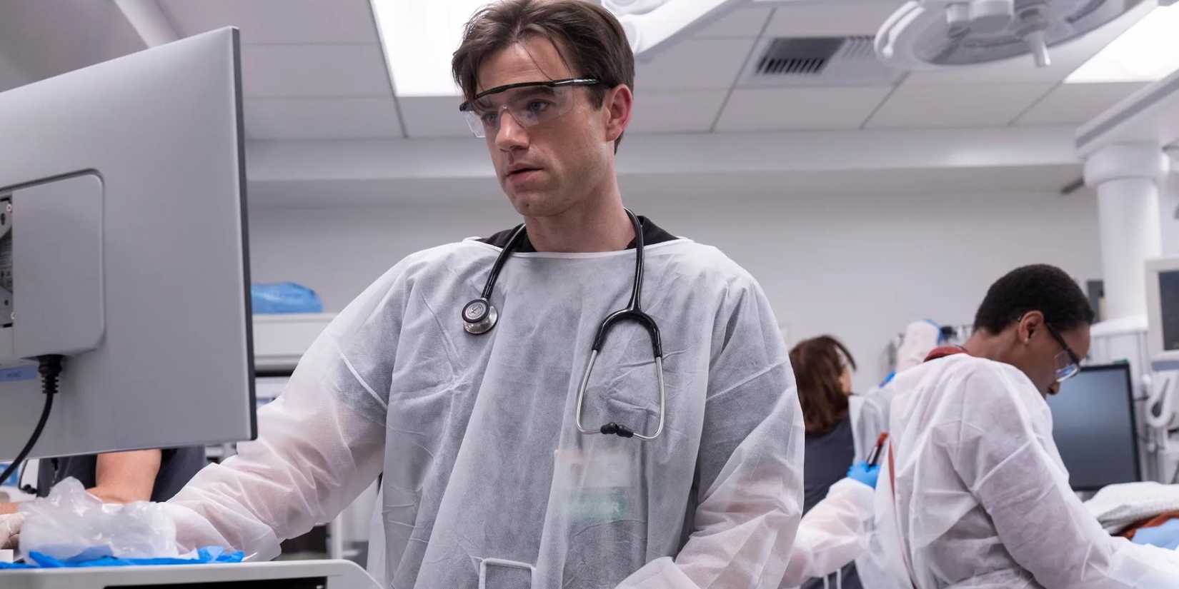 Dr. Frank Langdon (Patrick Ball) on The Pitt