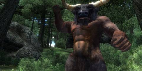 The player encounters a minotaur - The Elder Scrolls IV Oblivion