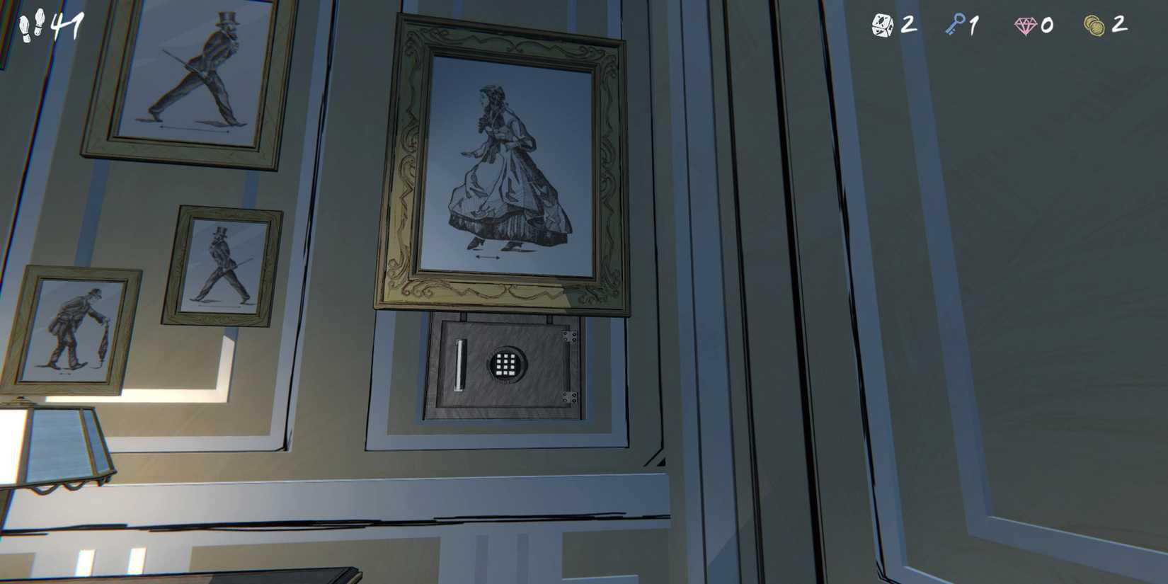 the safe in the drawing room in blue prince