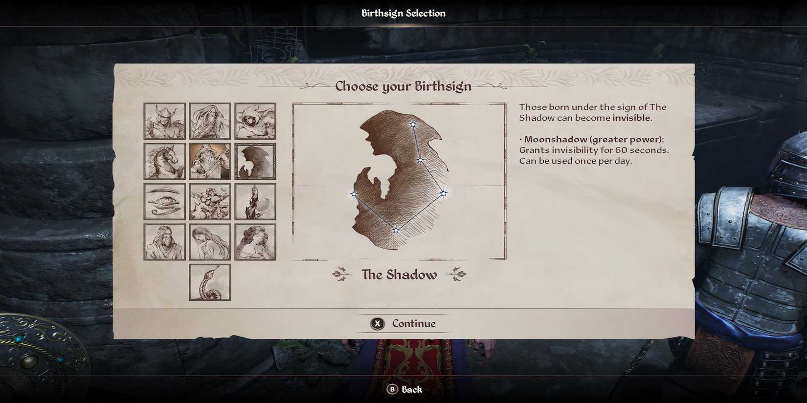 The Shadow Birthsign in The Elder Scrolls 4 Oblivion Remastered