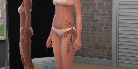 Botanical Hip tattoo from Businesses & Hobbies