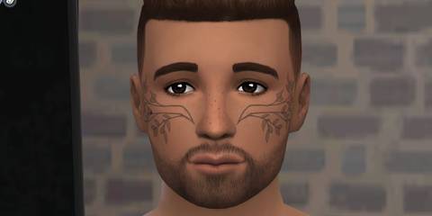  A flower face tattoo from Businesses & Hobbies