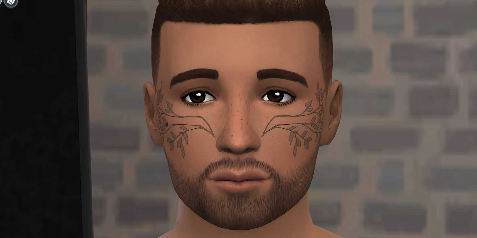  A flower face tattoo from Businesses & Hobbies