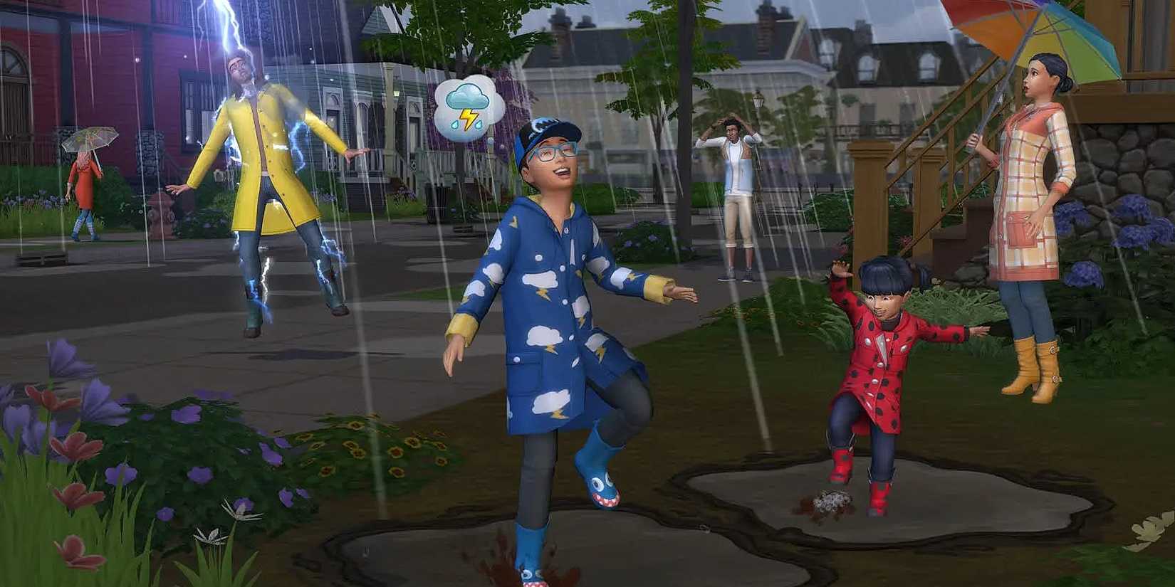 The Sims 4 Seasons Heavy Rain Weather