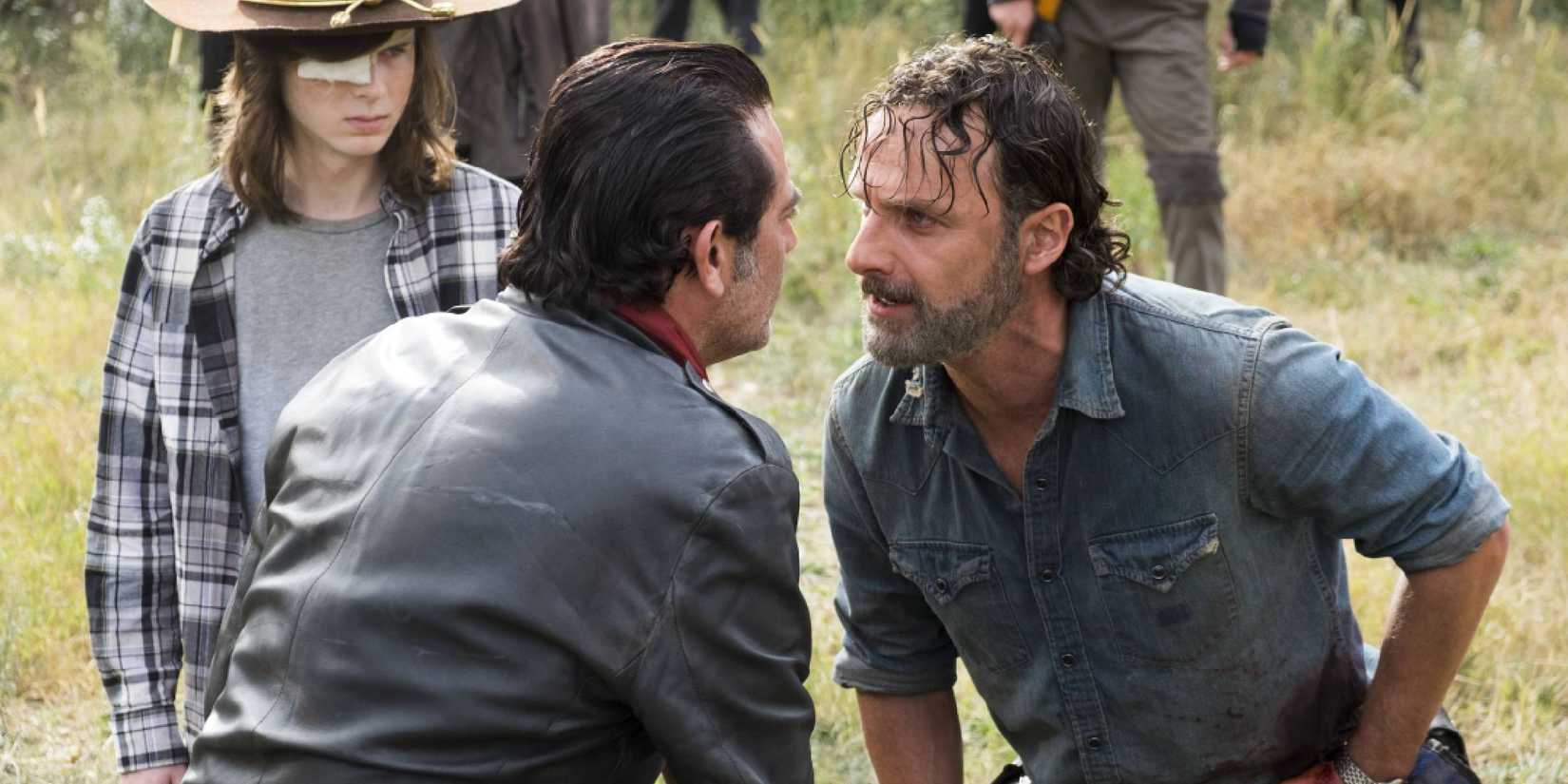 The Walking Dead Season 7 Negan Rick and Carl