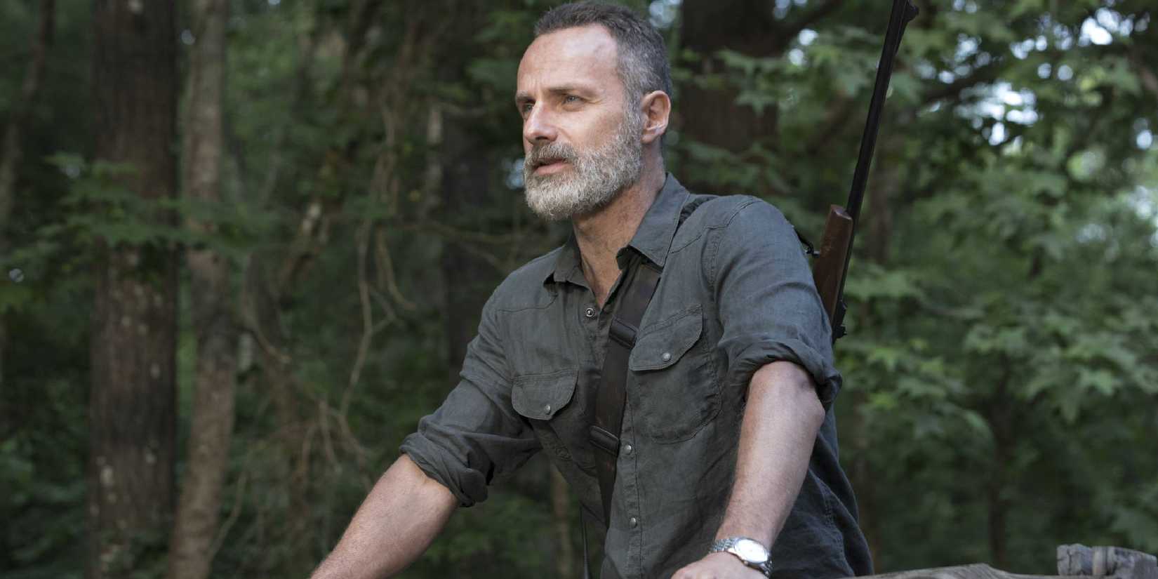 The Walking Dead Season 9 Rick looks pensive