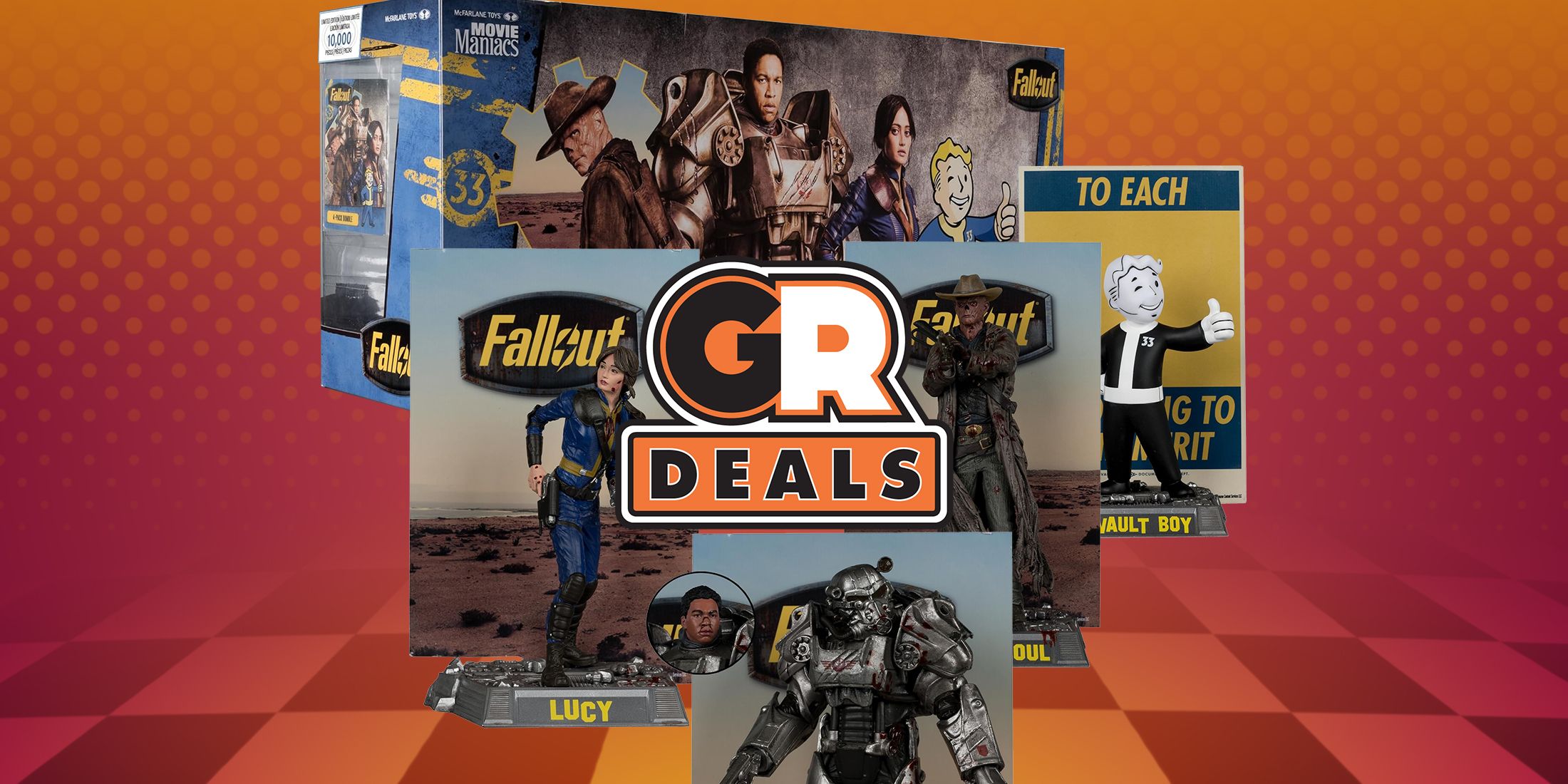 The Whole Set of McFarlane Toys Is 55% Off: Get 6-Inch Fallout Posed Figures of Lucy, The Ghoul, Vault Boy, and Maximus