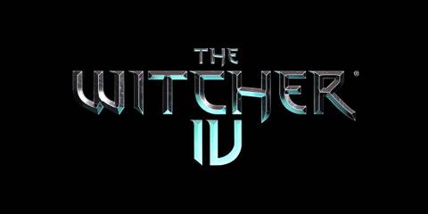 The Witcher 4 IV logo on black background 2x1 composite