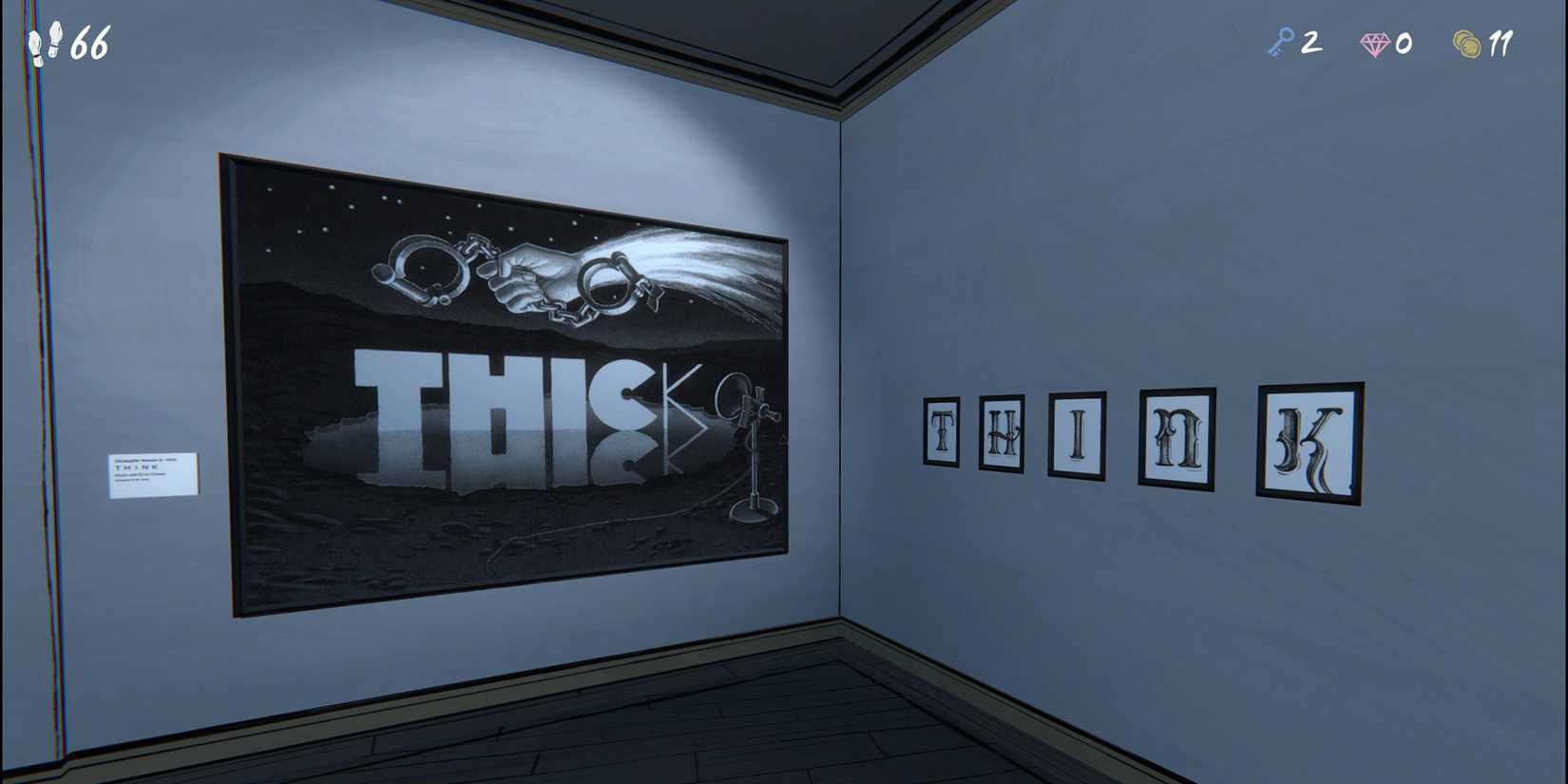 think, first painting answer in blue prince