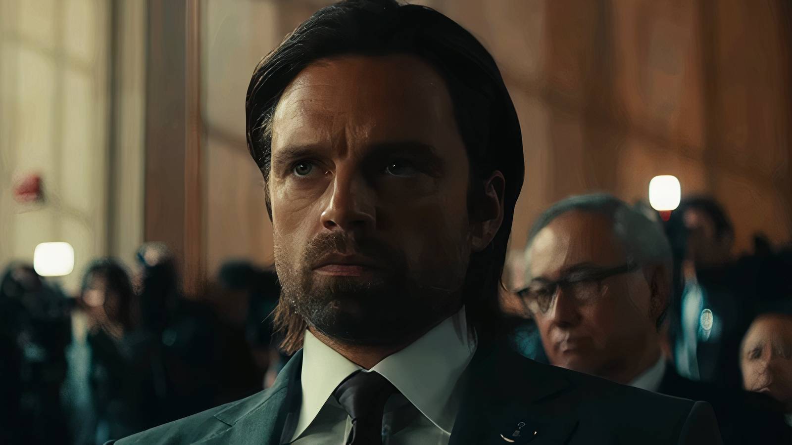 The Winter Soldier AKA Bucky Barnes as a congressman in Thunderbolts*