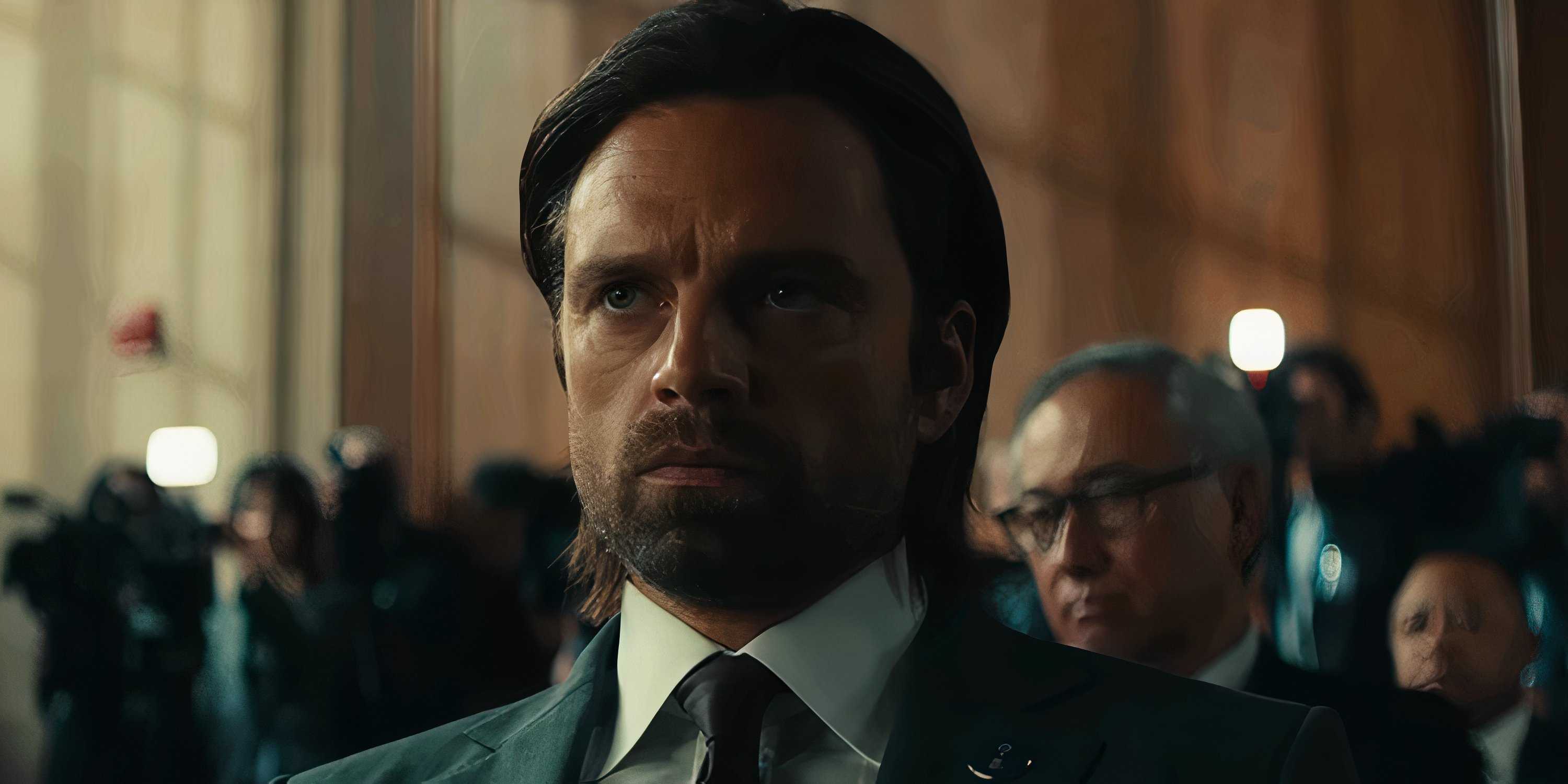 The Winter Soldier AKA Bucky Barnes as a congressman in Thunderbolts*