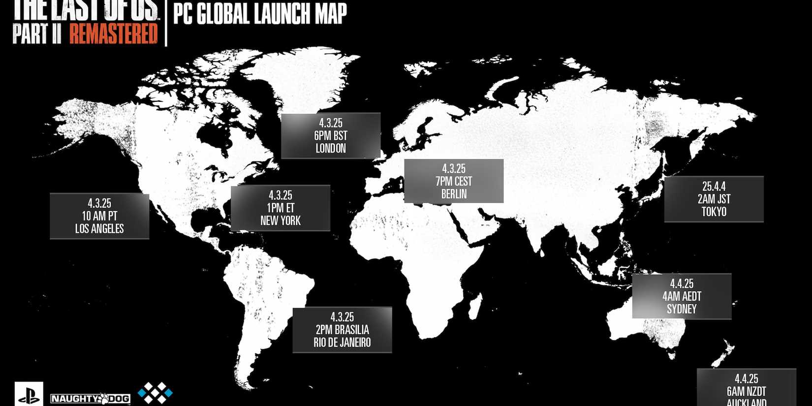 tlou 2 remastered release time
