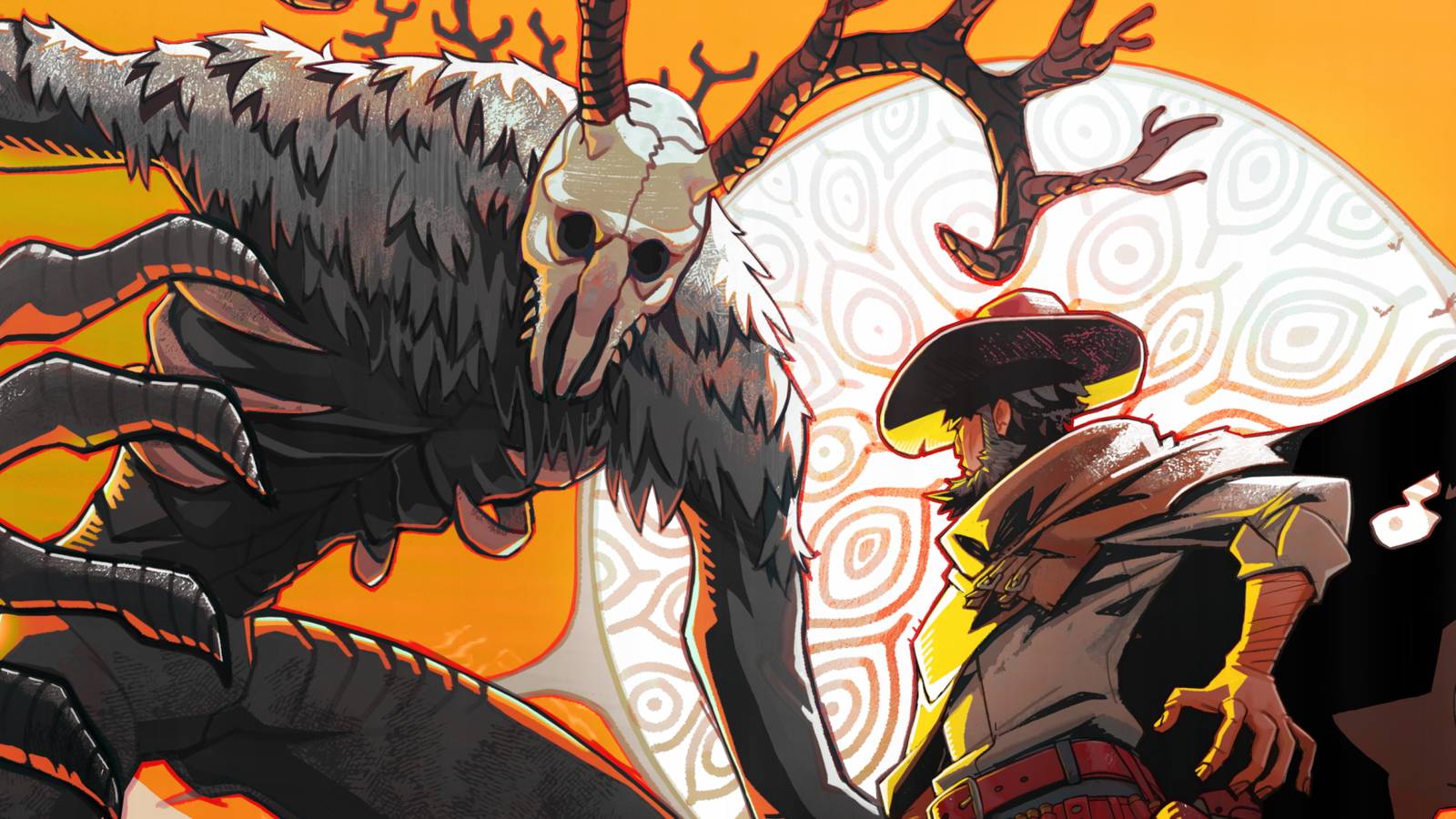 The key art for Wild West Soulslike game Tombwater