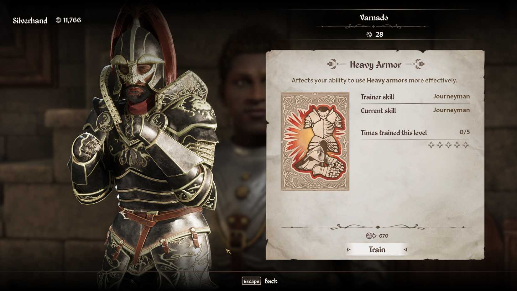 training heavy armor