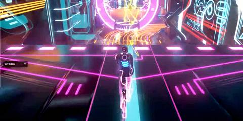 The Program running through the Grid in Tron RUN/r