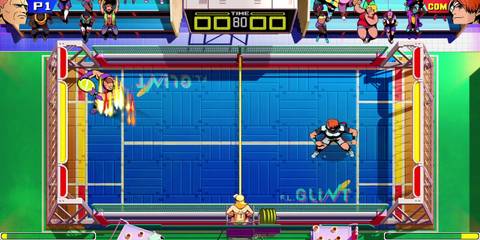 Two players playing in Windjammers 2