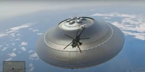 GTA 5 UFO spotted in Sandy Shores