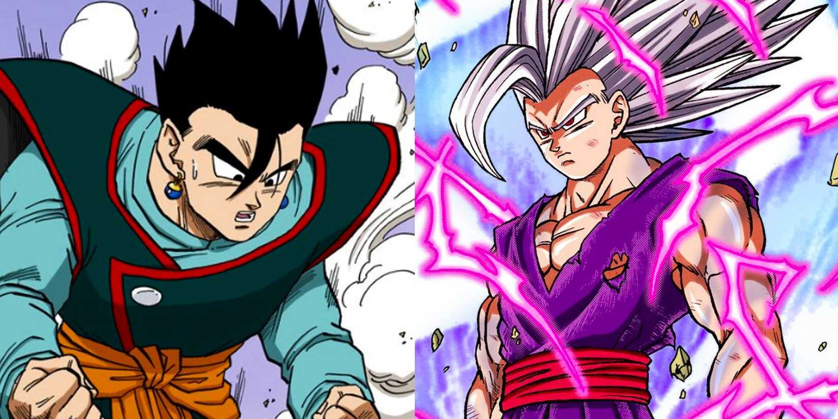 picture: ultimate gohan and final gohan in collage.