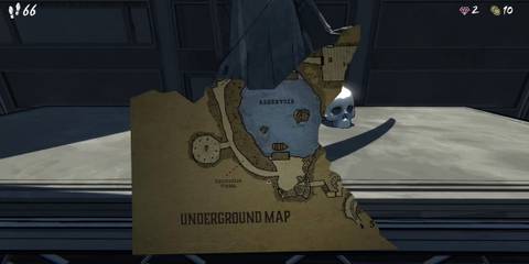 underground map fragment in blue prince
