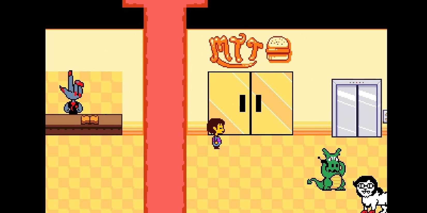 Player standing in MTT resort store