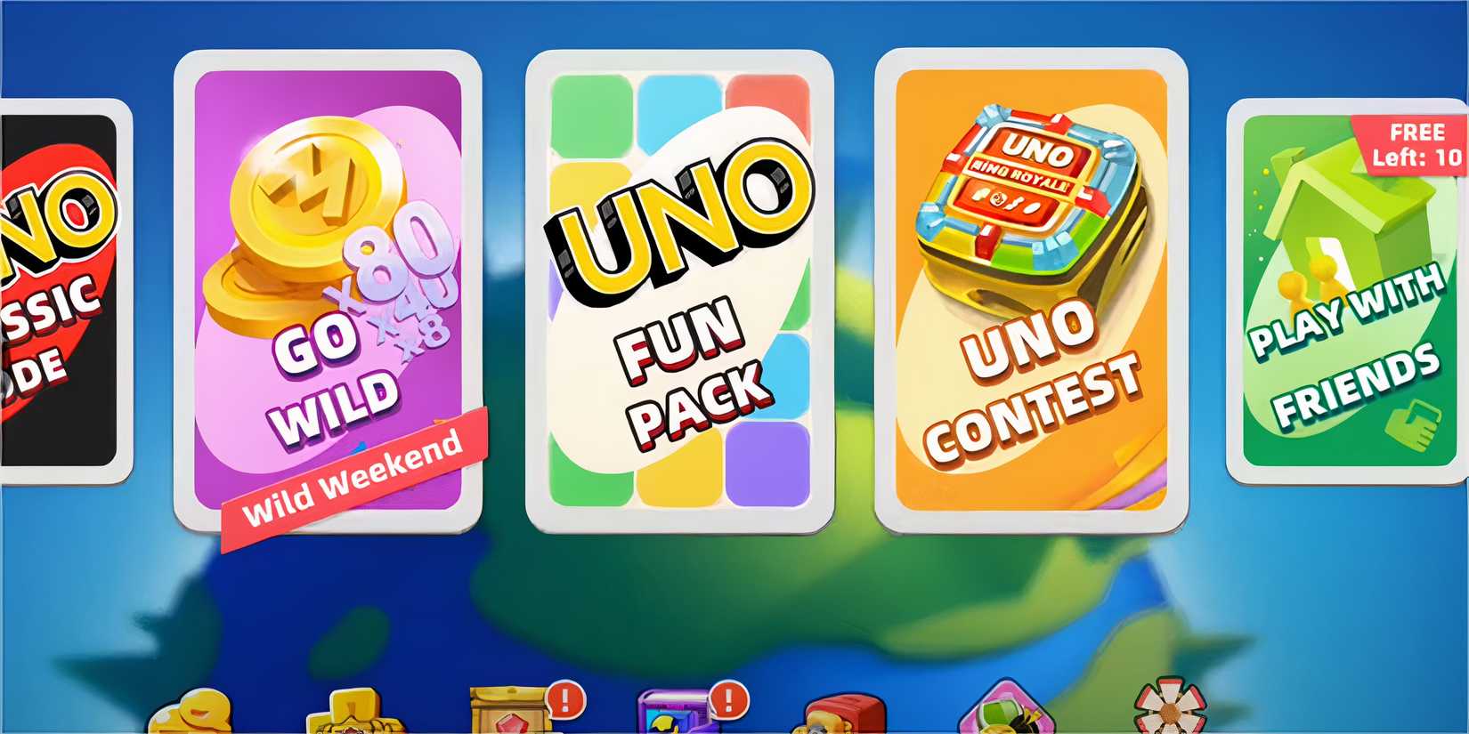 UNO mobile game screen