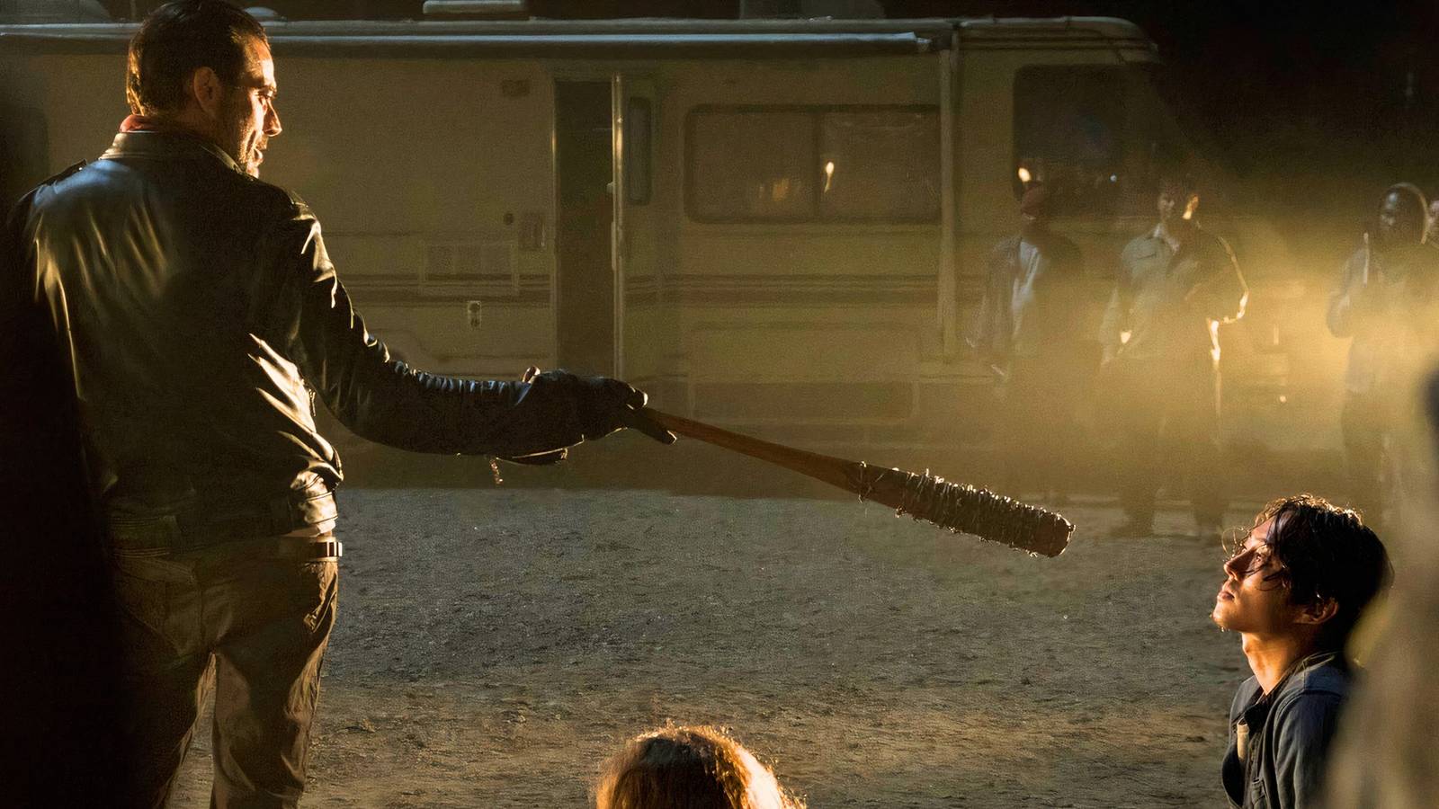 the walking dead's negan and glenn