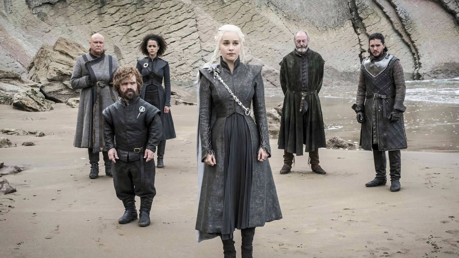 game of thrones characters on the beach