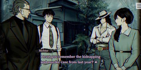 Richter talking in Paranormasight: The Seven Mysteries of Honjo