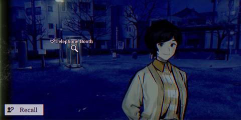 A player selecting a telephone booth in Paranormasight: The Seven Mysteries Of Honjo