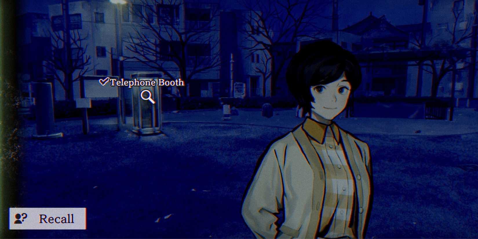 A player selecting a telephone booth in Paranormasight: The Seven Mysteries Of Honjo